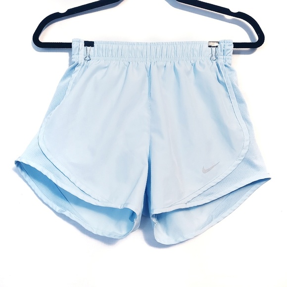 Nike Pants - Nike | DRI-FIT Light Blue Logo Shorts  XS